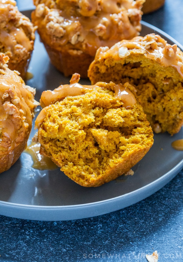 There's nothing better to wake up to than an earthy, spicy and soft homemade Pumpkin Streusel Muffin; the perfect breakfast or afternoon snack for Fall!