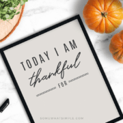 today I am thankful for free printable