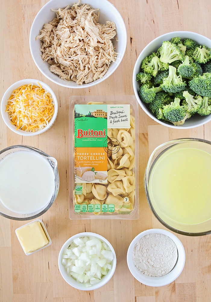 This chicken broccoli tortellini soup is a delicious and healthy meal that's ready in under thirty minutes. It's the perfect cozy dinner for a winter night! 