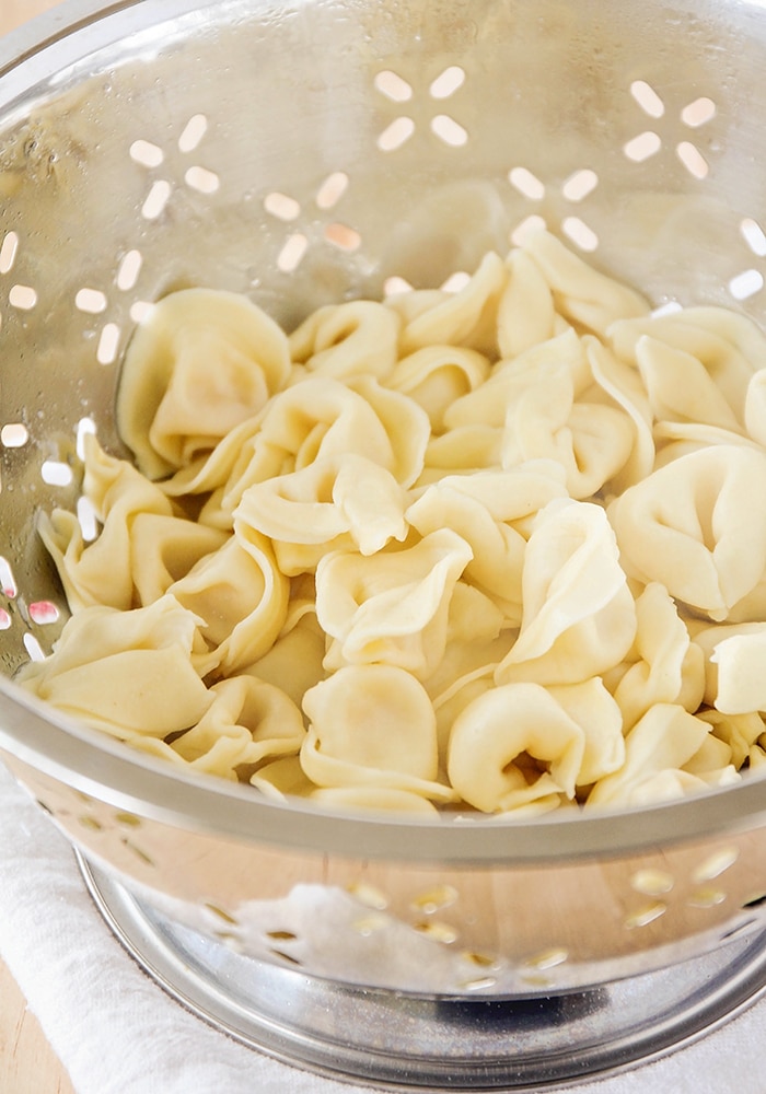 This chicken broccoli tortellini soup is a delicious and healthy meal that's ready in under thirty minutes. It's the perfect cozy dinner for a winter night! 