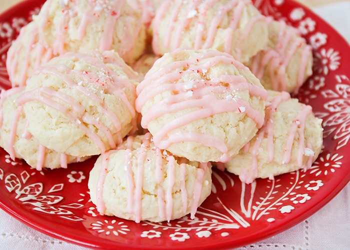 peppermint cheesecake Christmas cookies