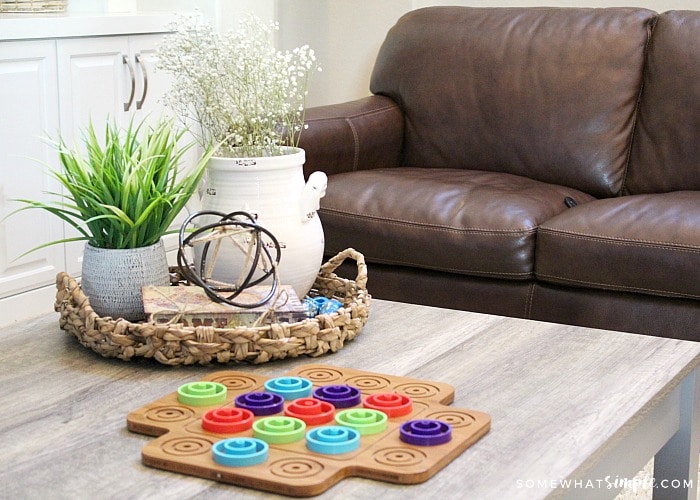 Board Game Coffee Table Decor