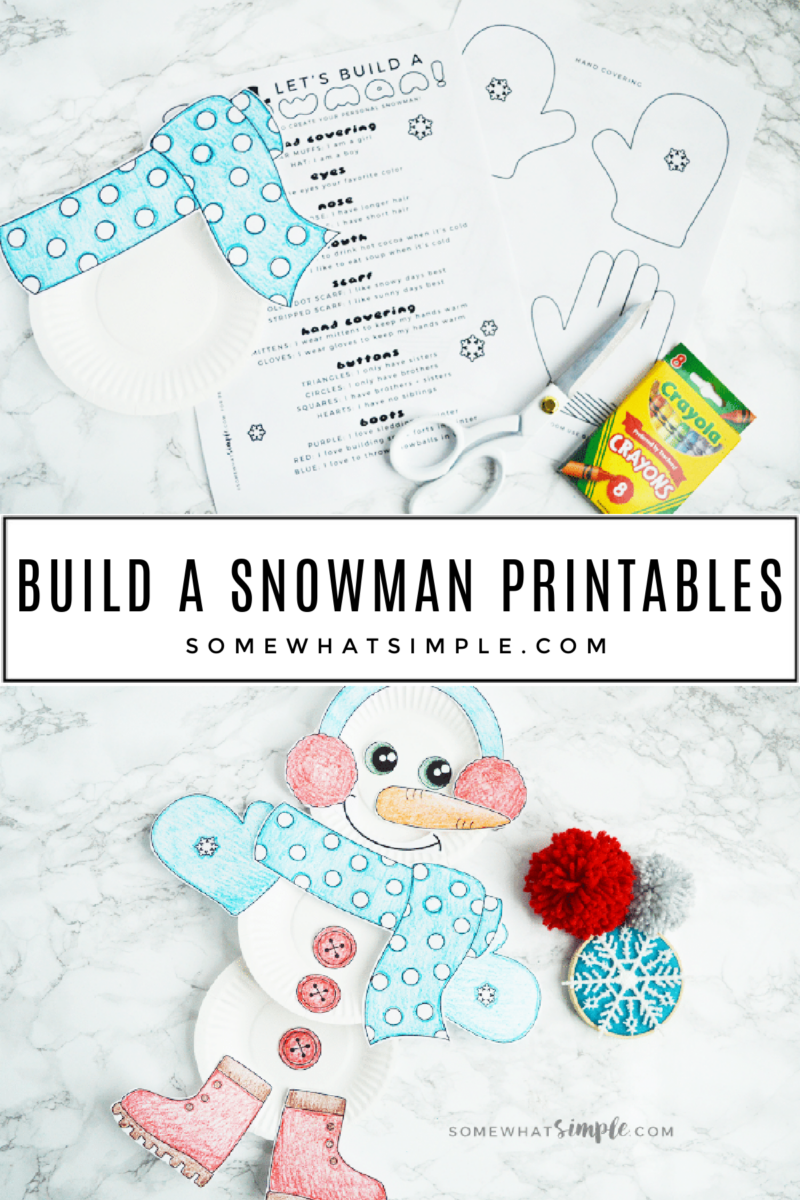 collage of pictures showing how to make a snowman from a paper plate