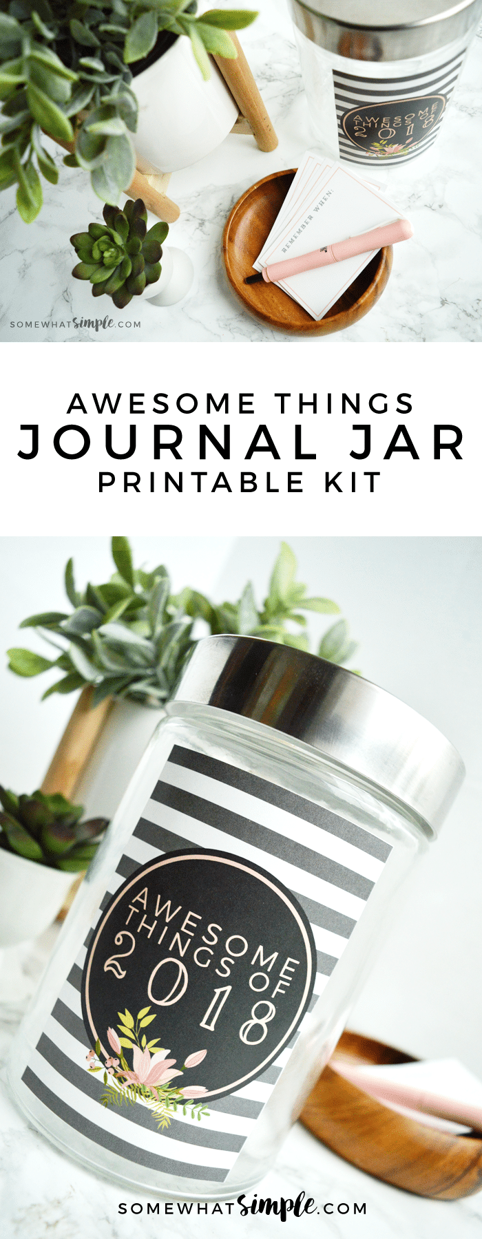Hang on to your hats, we've put together our 2017 Journal Jar Kit with a label + journaling cards! (And they turned out darling!)