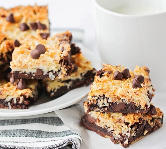 Toasted Coconut Dark Chocolate Brownies
