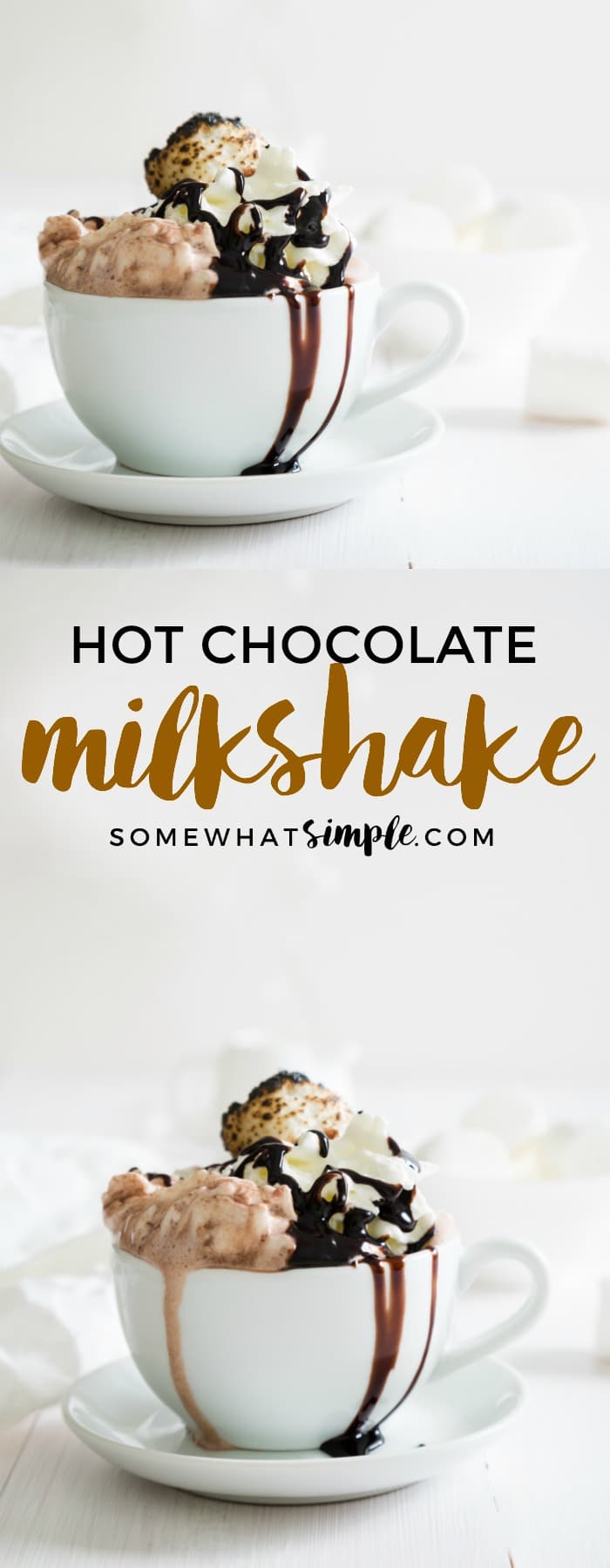 This Hot Cocoa Milk Shake just might change the way you make hot chocolate forever!