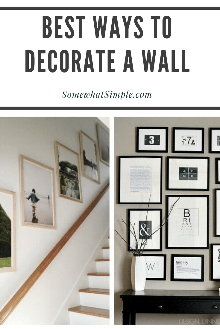 Today we're featuring some of our favorite wall decor ideas to help make your blank walls beautiful! These DIY Ideas Are Easy To Do And Perfect For Any Budget. With over 30 ideas to choose from, there's something you're guaranteed to love! #walldecor #interiordesignideas #interiordecorating #wallhanging #easydiy via @somewhatsimple