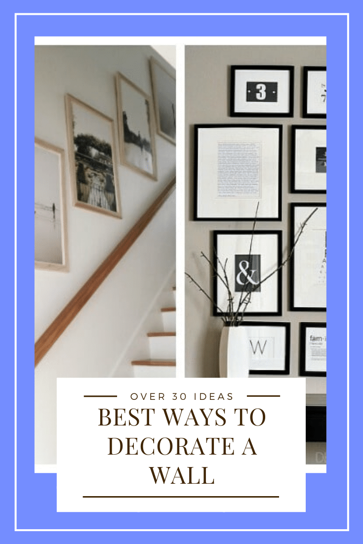 Today we're featuring some of our favorite wall decor ideas to help make your blank walls beautiful! These DIY Ideas Are Easy To Do And Perfect For Any Budget. With over 30 ideas to choose from, there's something you're guaranteed to love! #walldecor #interiordesignideas #interiordecorating #wallhanging #easydiy via @somewhatsimple