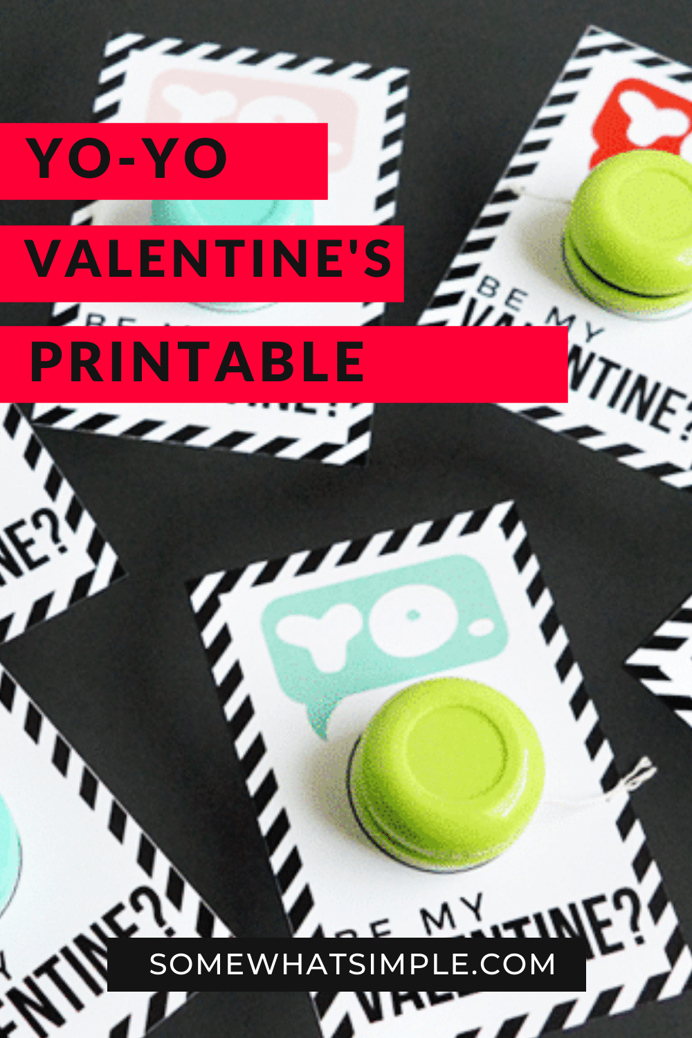 We're all about keeping things cute + simple around here, and these Yo-Yo Valentines Printables do just that! The Valentine's Day printable cards are perfect and unique and the kids will absolutely love them. If you want to skip the candy this year and do something fun, these cards are exactly what you're looking for. via @somewhatsimple