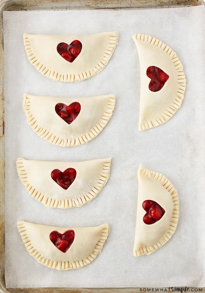 These sweet and adorable cherry hand pies are the perfect treat to share with someone you love. They're easy to make and so delicious!