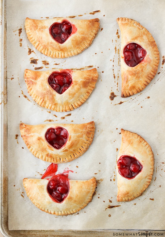 These sweet and adorable cherry hand pies are the perfect treat to share with someone you love. They're easy to make and so delicious!