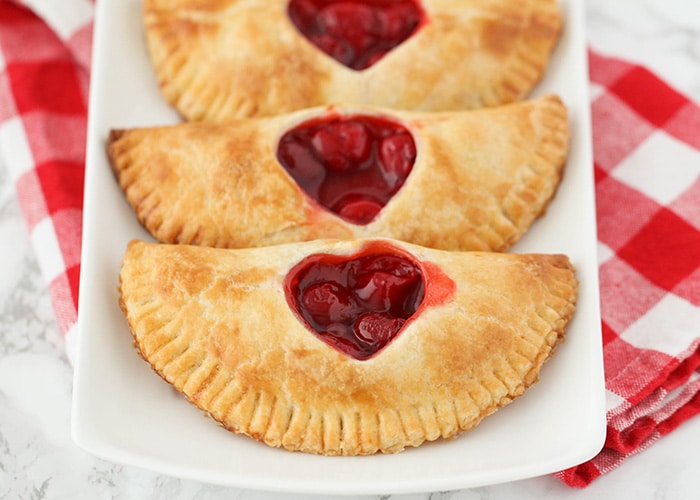 These sweet and adorable cherry hand pies are the perfect treat to share with someone you love. They're easy to make and so delicious!