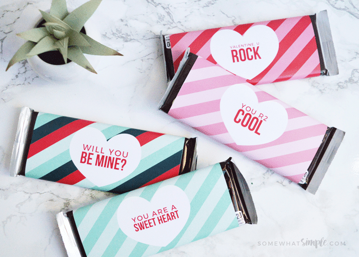 Valentine Candy Bar Wrappers (Printable) | Somewhat Simple