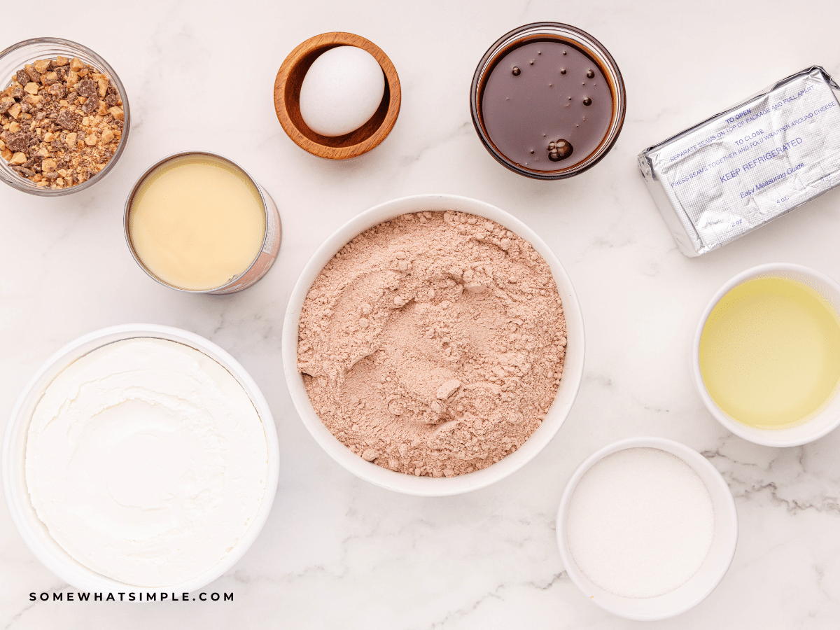 ingredients to make Better than Anything Cake