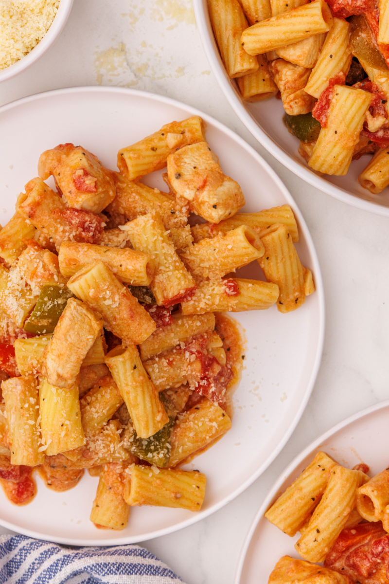 long image of Chicken Riggies