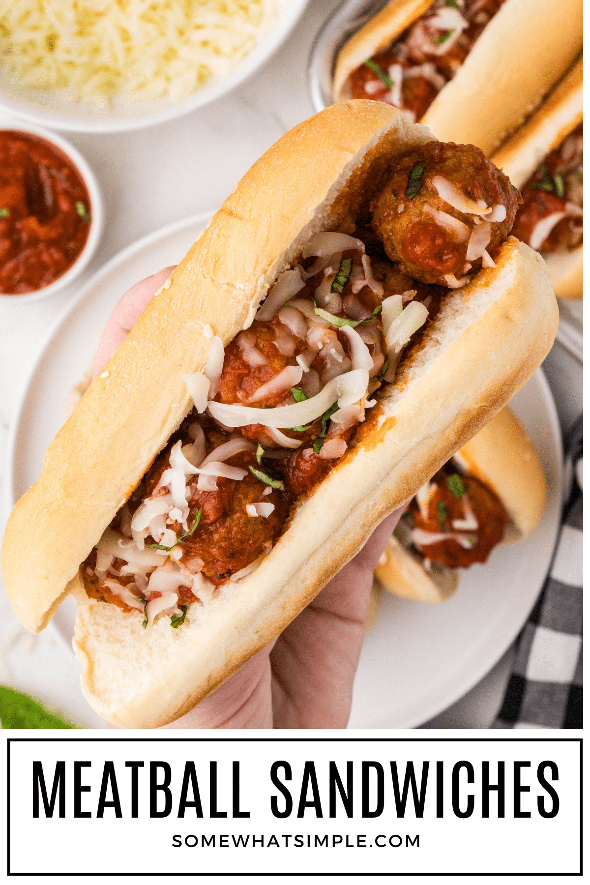 Who doesn’t love a delicious, cheesy, and saucy meatball sandwich? Whether you’re feeding a hungry family or need an easy weeknight meal, this recipe is sure to become a favorite. With just a few simple ingredients and two easy cooking methods—Crock Pot or Oven—you’ll have a satisfying meal in no time. via @somewhatsimple