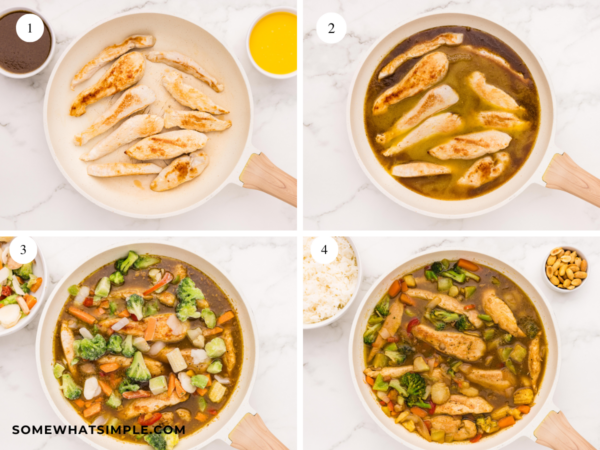 Directions to make Orange Chicken Rice Bowls