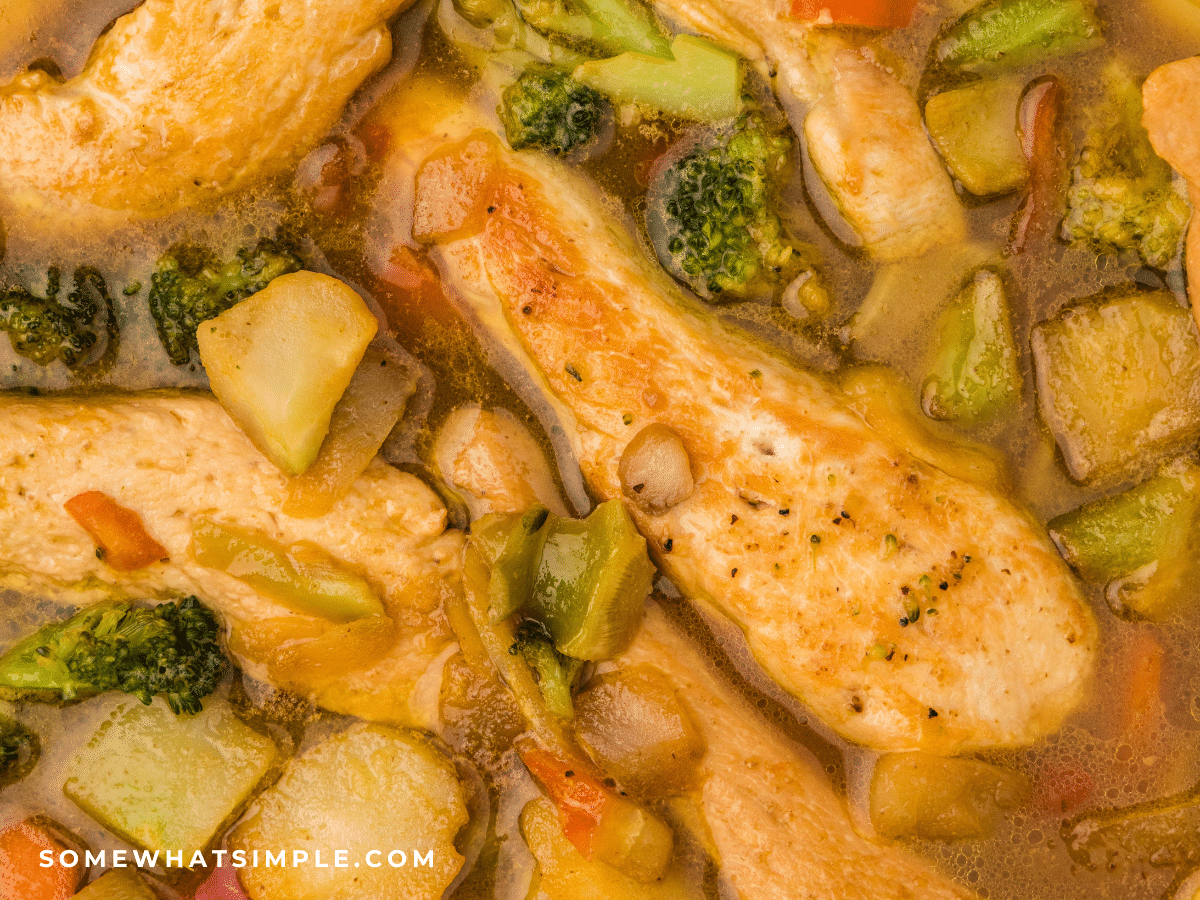 close up of Orange Chicken