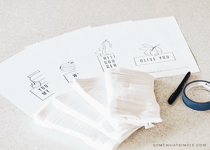 How to trace sharpie markers onto tea towels