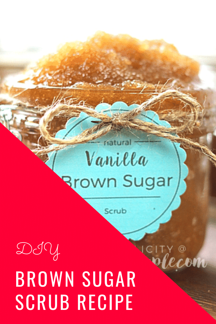 Vanilla Brown Sugar Scrub smells good enough to eat and it's super easy to make! This DIY beauty scrub will help you get silky smooth skin for the cost of just a few pennies. via @somewhatsimple