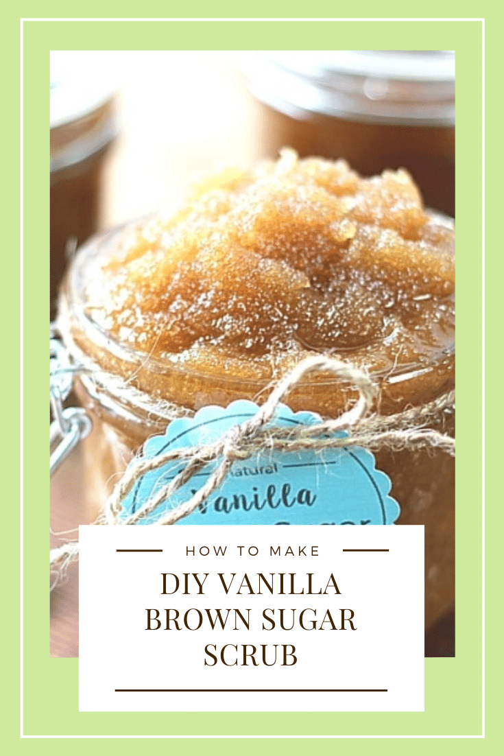 Vanilla Brown Sugar Scrub smells good enough to eat and it's super easy to make! This DIY beauty scrub will help you get silky smooth skin for the cost of just a few pennies. via @somewhatsimple