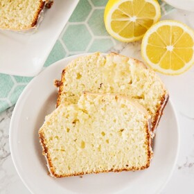 slices of lemon pound cake