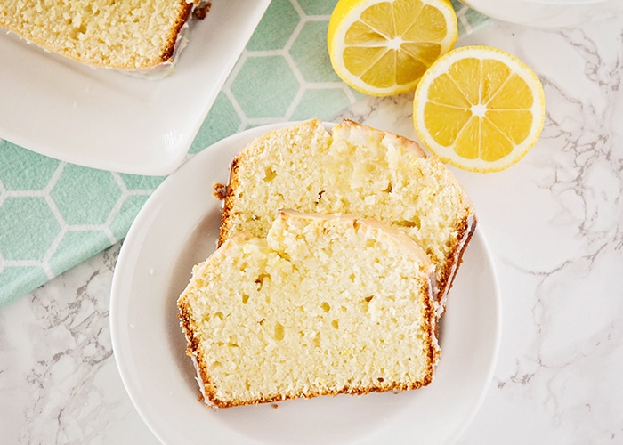 slices of lemon pound cake