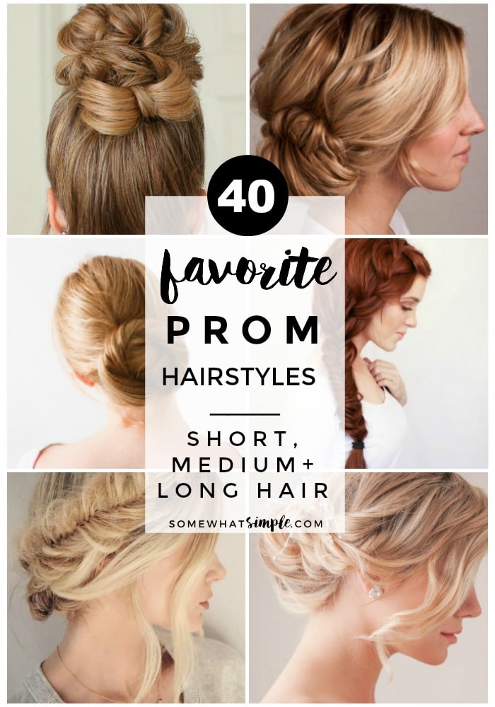 40 Elegant Prom Hairstyles For Long Short Hair Somewhat