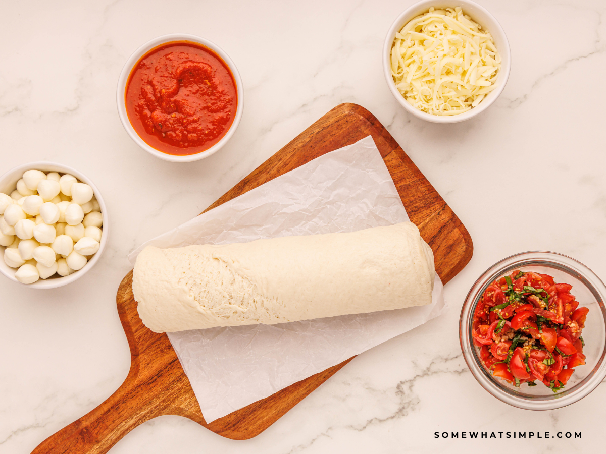 ingredients needed to make Caprese Calzones