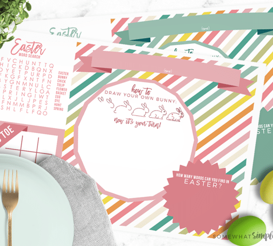 Easter Placemats Printables