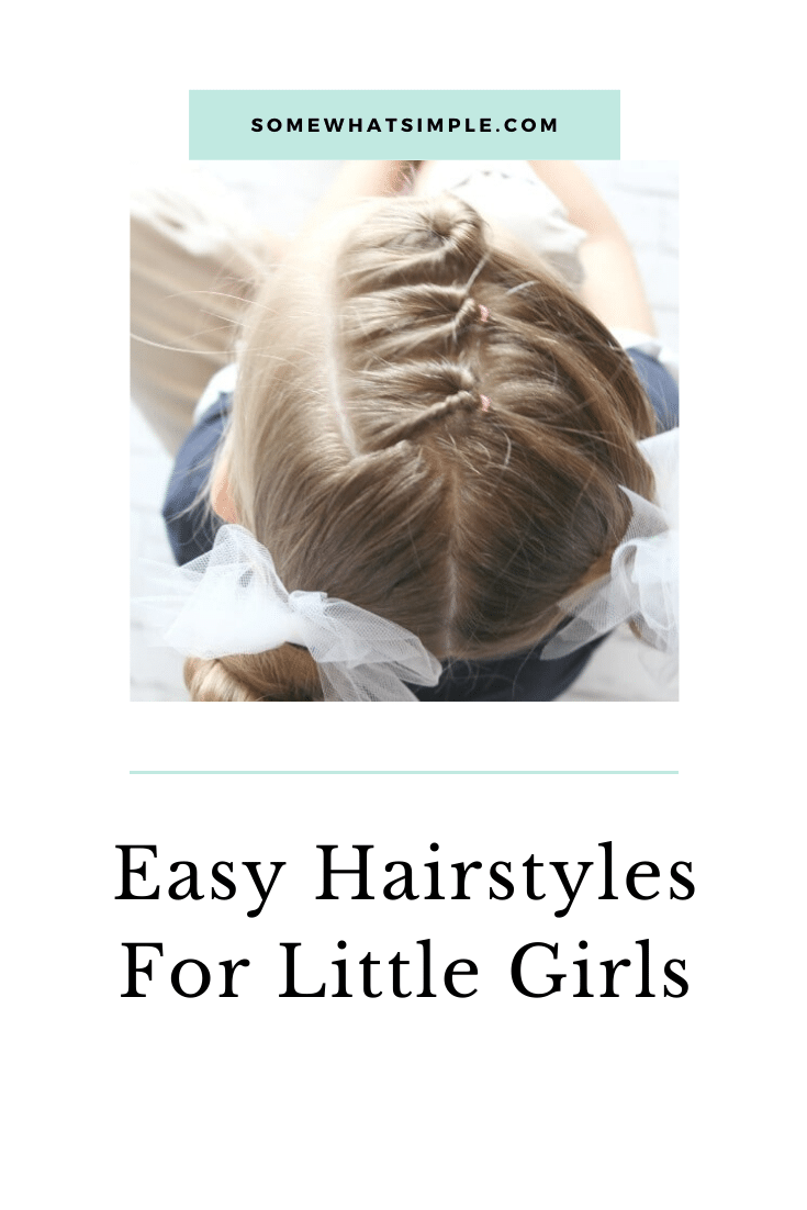 10 easy hairstyles for girls that won't add any extra prep time to your already crazy mornings! Each one of these are so simple they can be done in 5 minutes! #easygirlhairstyles #girlhairstylesforlonghair #girlhairstylesforweddings #easygirlhairstylesforschool #fastgirlhairstyles via @somewhatsimple