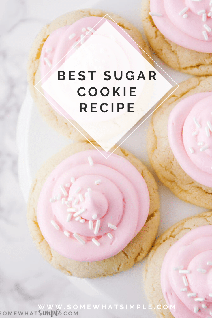 These easy sugar cookies are a favorite in our home! A no-chill recipe made with simple ingredients that comes together quickly! They're so easy, they only take 10 minutes from start to finish. #sugarcookiesfrosting #easysugarcookierecipe #10minutesugarcookies #bestsugarcookierecipe #nochillsugarcookies via @somewhatsimple