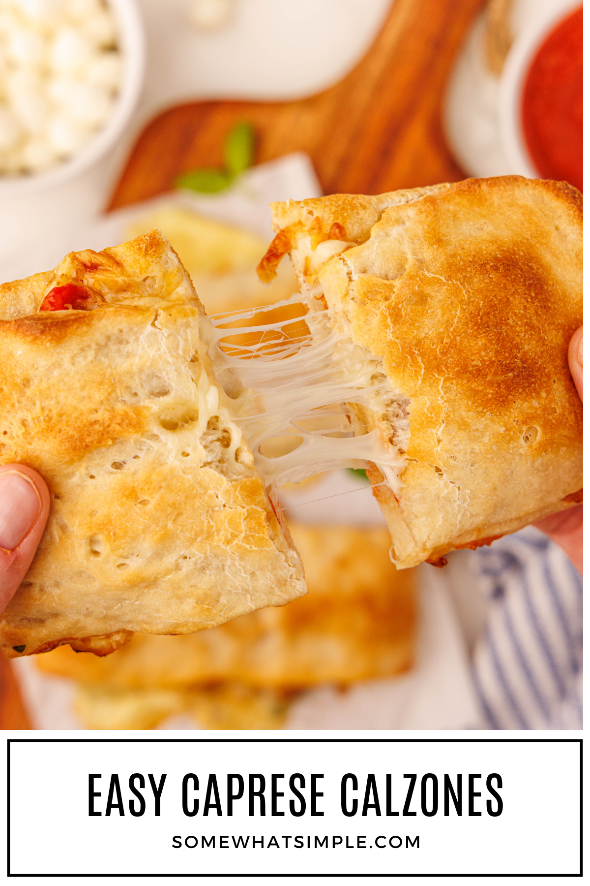 These Caprese Calzones are an easy, flavorful way to change up your dinner routine. With just a handful of ingredients and minimal prep, you’ll have a warm, cheesy dish that’s perfect for busy weeknights or casual get-togethers. via @somewhatsimple