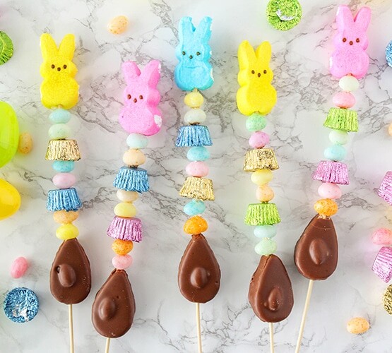 Easy Easter Treats - Easter Candy Kabobs