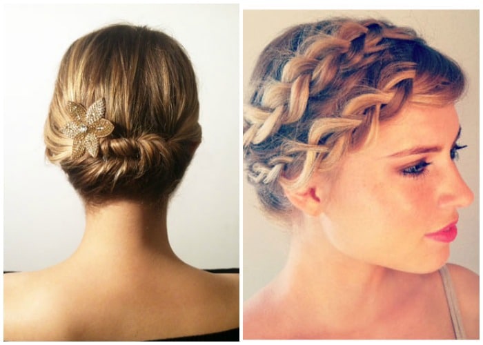 formal updo hairstyles for short hair
