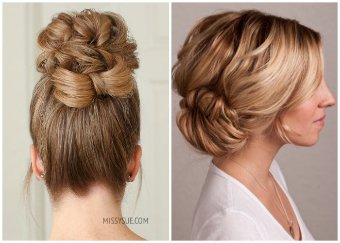 2 ideas for a simple prom updos