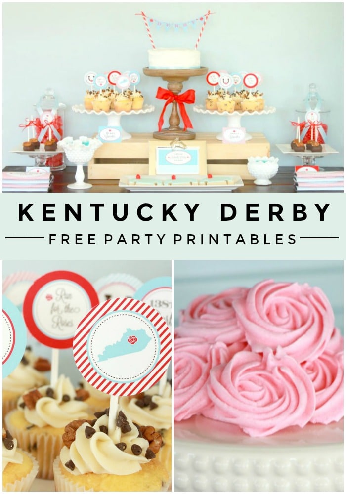 The Kentucky Derby is a great reason to celebrate with friends and family this spring. Here are some of our favorite Kentucky Derby party ideas. #kentuckyderbyparty #kentuckyderby #printables via @somewhatsimple