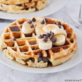 Easy Chocolate Chip Waffles