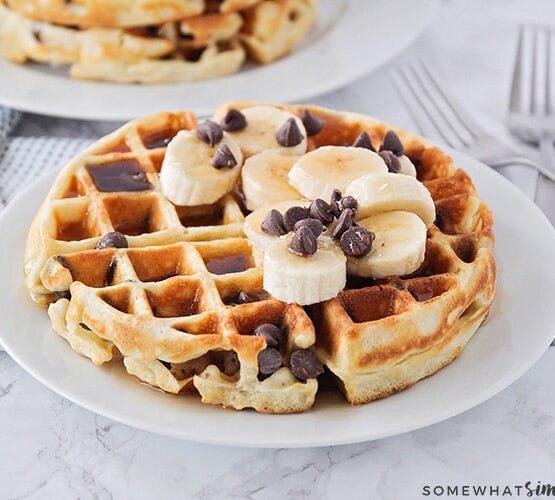 Easy Chocolate Chip Waffles