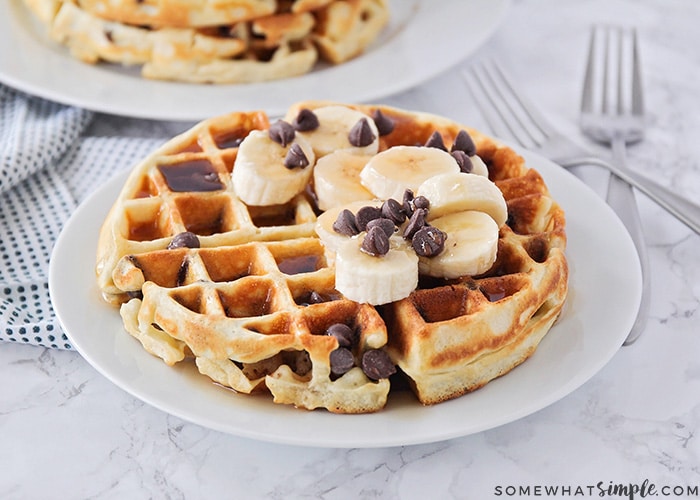 Easy Chocolate Chip Waffles