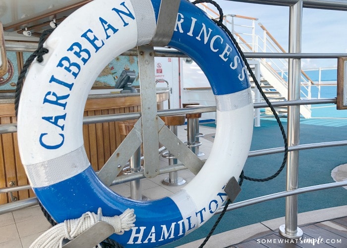 Caribbean Princess Life Preserver