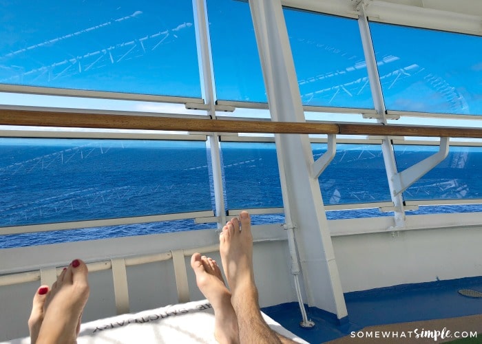 Adults only deck on cruise