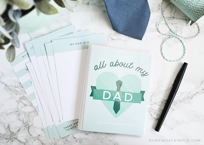 All About My Dad Printable Book Somewhat Simple
