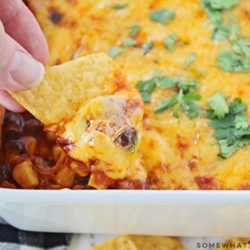 chicken enchilada dip