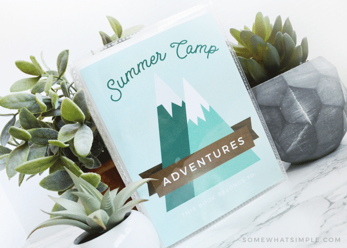 summer camp journal mini scrapbook memory book kids fun free printable