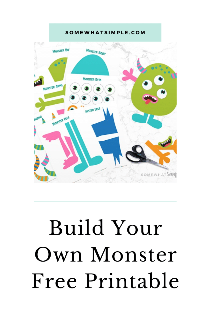 Are you looking for something to keep little hands busy? Try this adorable Build A Monster Printable Kit! This free printable is a fun activity your kids will love! All you need are office supplies and some imagination! This activity is especially fun to make around Halloween! #buildamonsterprintable #buildamonsterfreeprintable #buildamonsterkit #makeamonsterfreebie #buildamonstercraft via @somewhatsimple