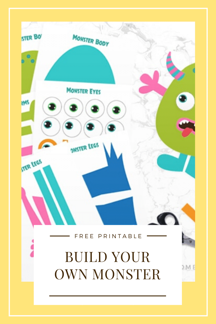 Build A Monster Free Printable Craft Kit Somewhat Simple