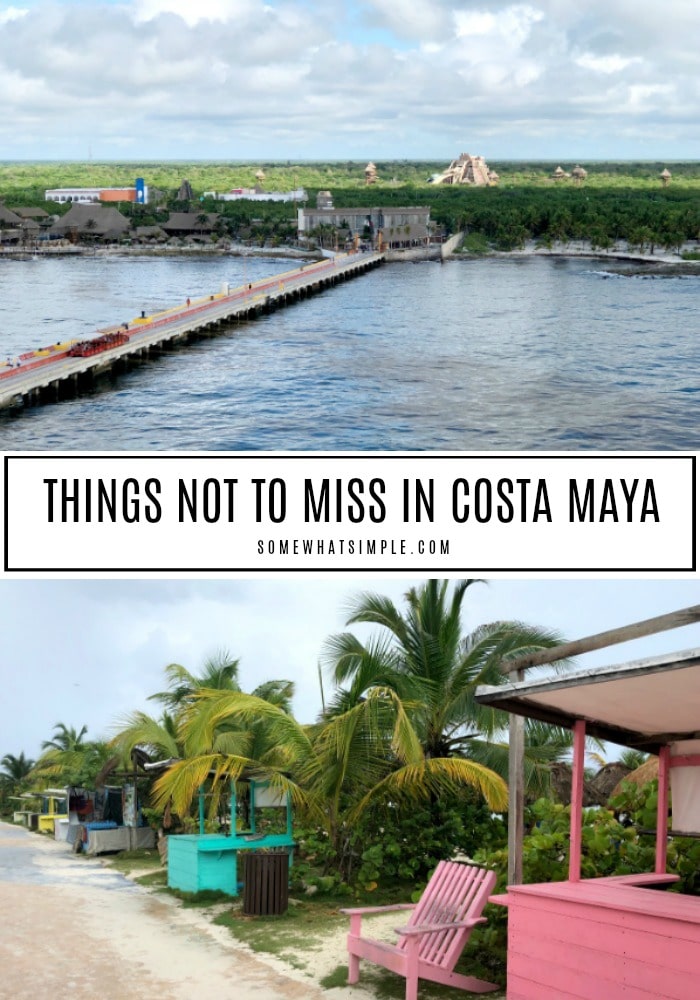 There are plenty of things to do in Costa Maya Mexico - here are 5 things you don't want to miss! #CostaMayacruiseport #costamayamexico #costamayaexcursions #costamayamexicocruiseport via @somewhatsimple