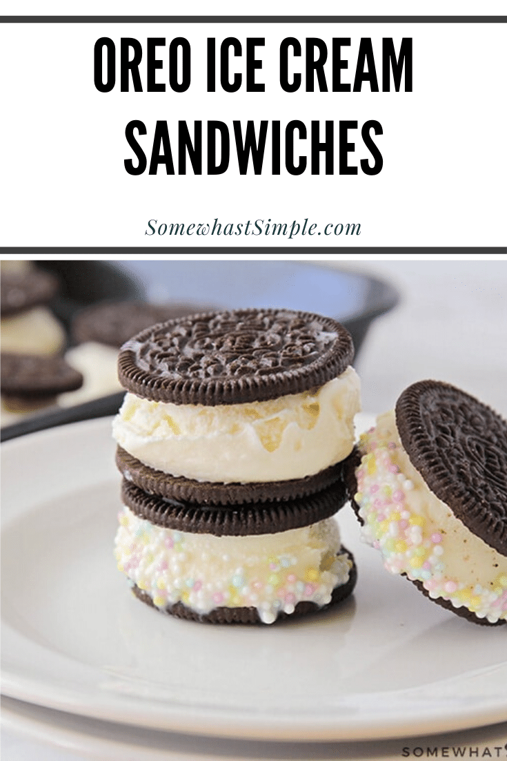 Oreo Ice Cream Cookie Sandwich Somewhat Simple