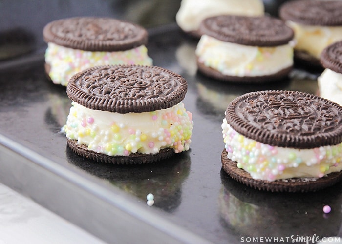 Oreo Ice Cream Cookie Sandwich Somewhat Simple